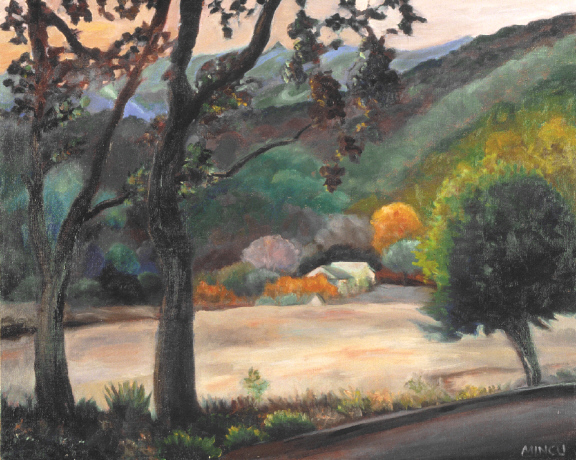 Day's End Ojai, California landscape, twilight