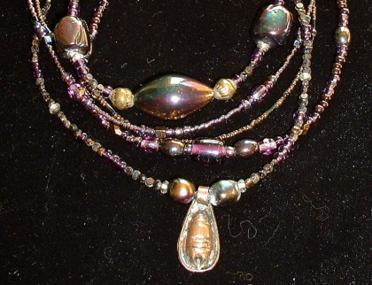 Bonnie Mincu jewelry design, copper and antique bronze